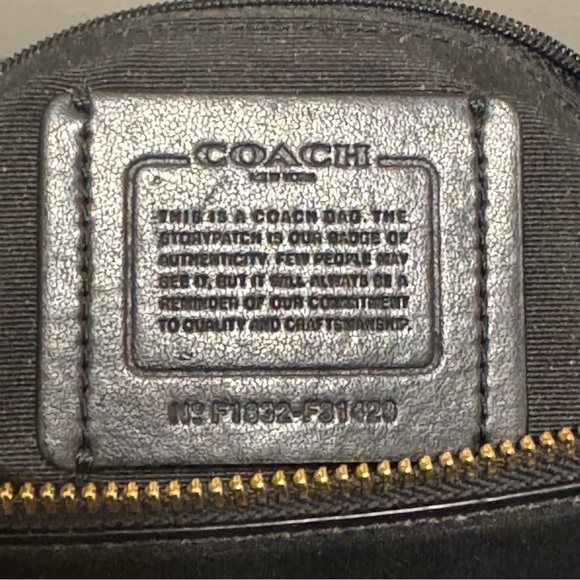 Coach Large Bennett Satchel Signature Canvas With Rivets F31429 - Picture 11 of 12